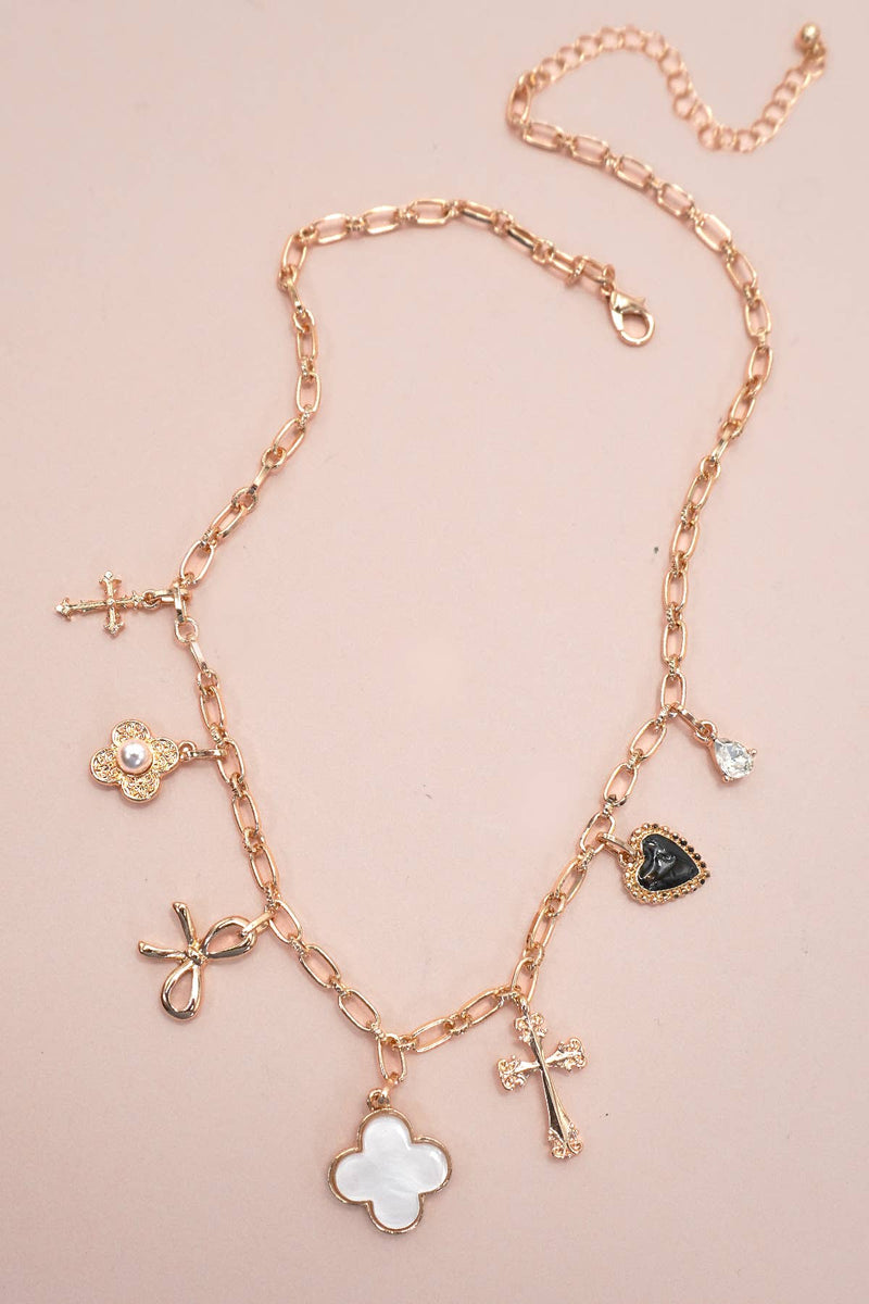 Gold Charm Necklace