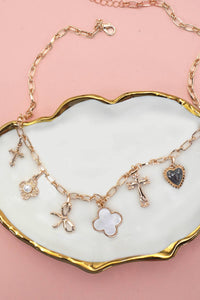 Gold Charm Necklace
