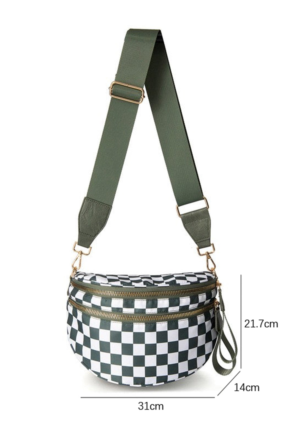 Checkered Cross Body Bag