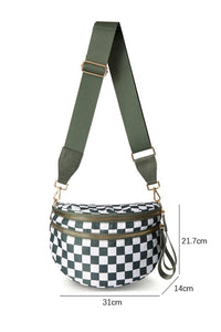 Checkered Cross Body Bag