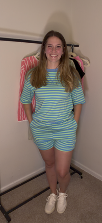 Striped Shorts Set