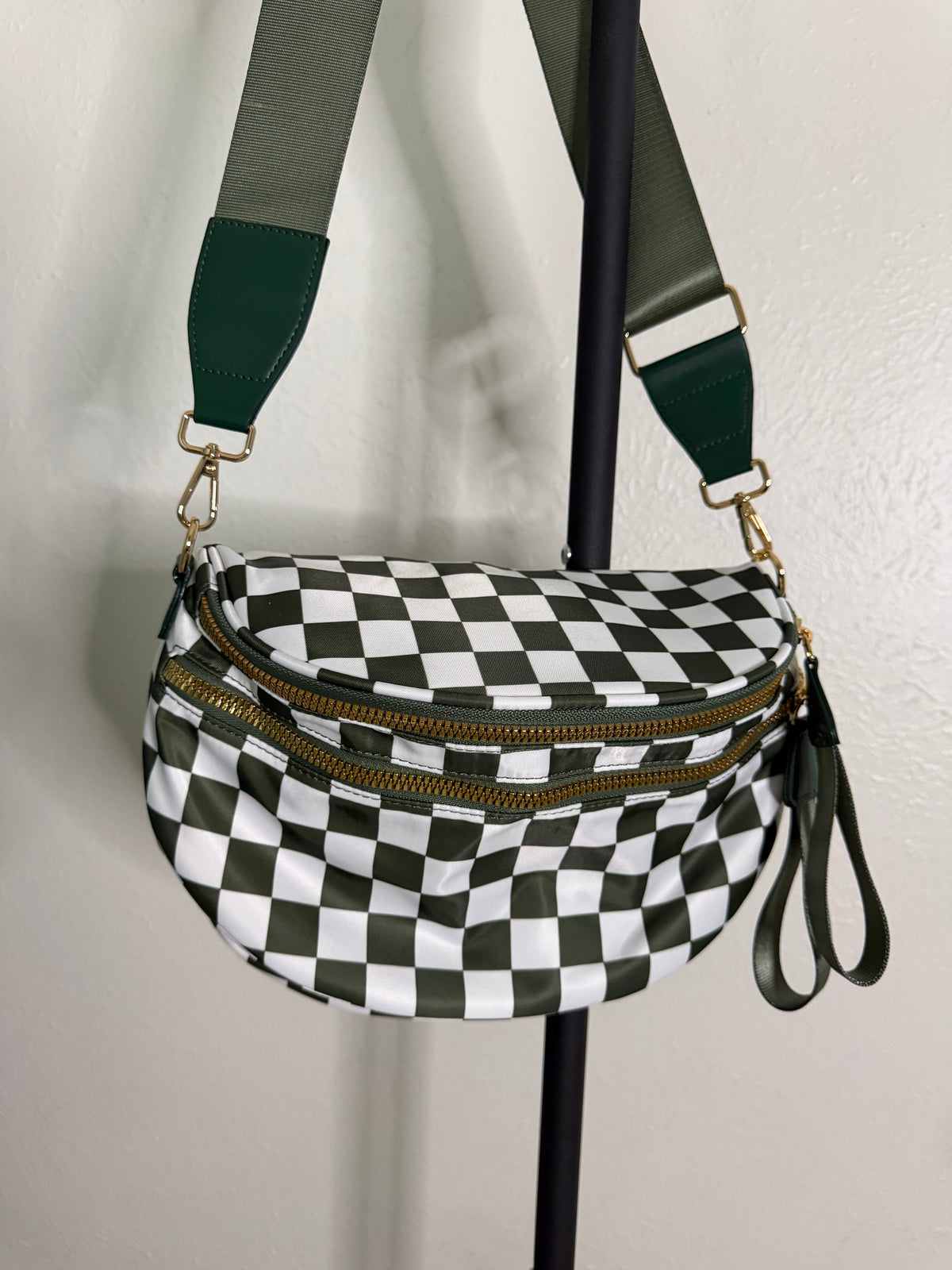 Checkered Cross Body Bag