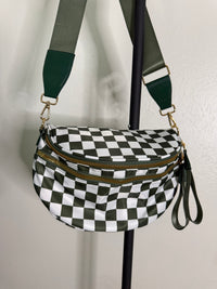 Checkered Cross Body Bag
