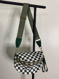 Checkered Cross Body Bag