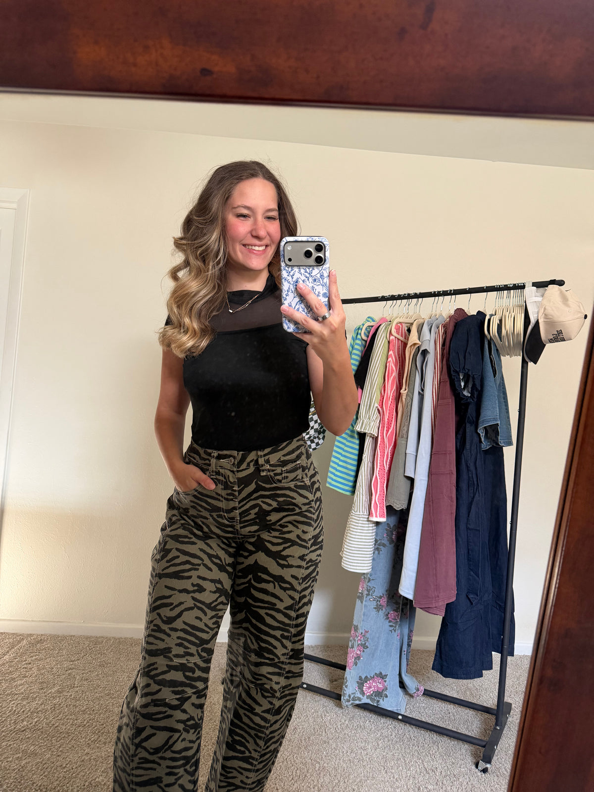 Zebra Barrel Jeans