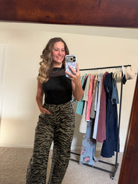 Zebra Barrel Jeans