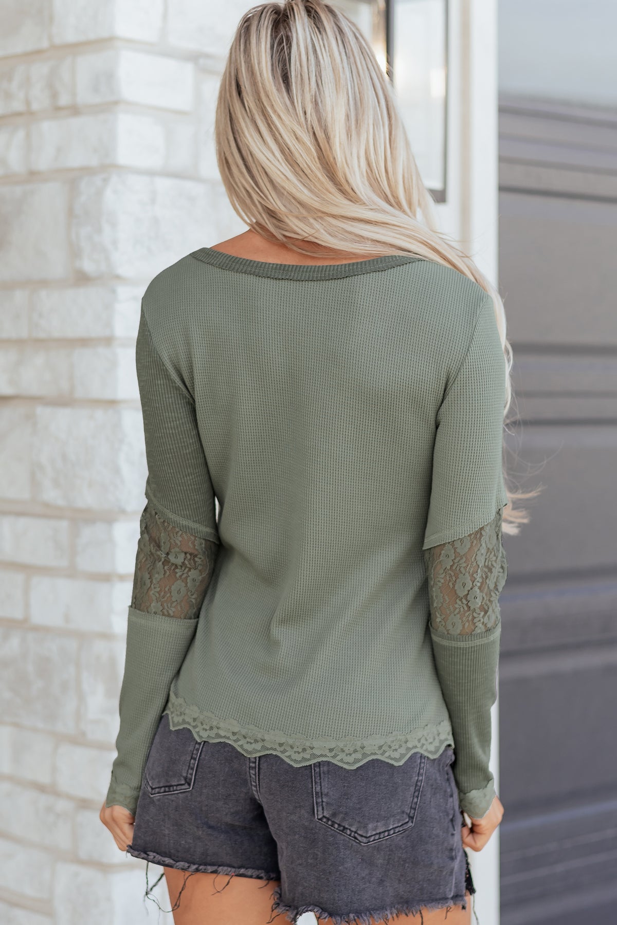 Lace Patchwork Long Sleeve