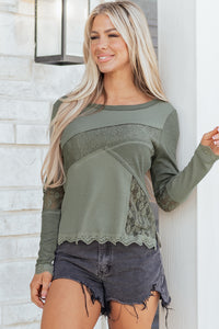 Lace Patchwork Long Sleeve