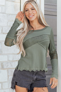 Lace Patchwork Long Sleeve
