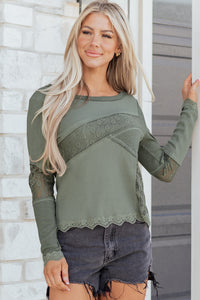 Lace Patchwork Long Sleeve