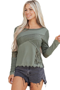 Lace Patchwork Long Sleeve