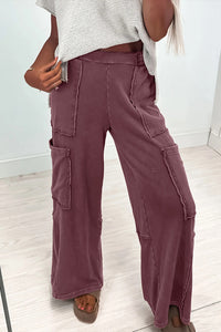 Burgundy Patch Sweatpants