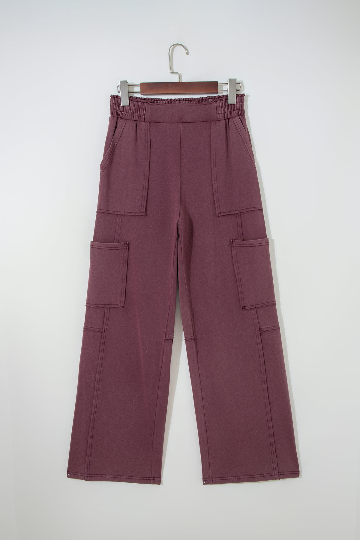Burgundy Patch Sweatpants