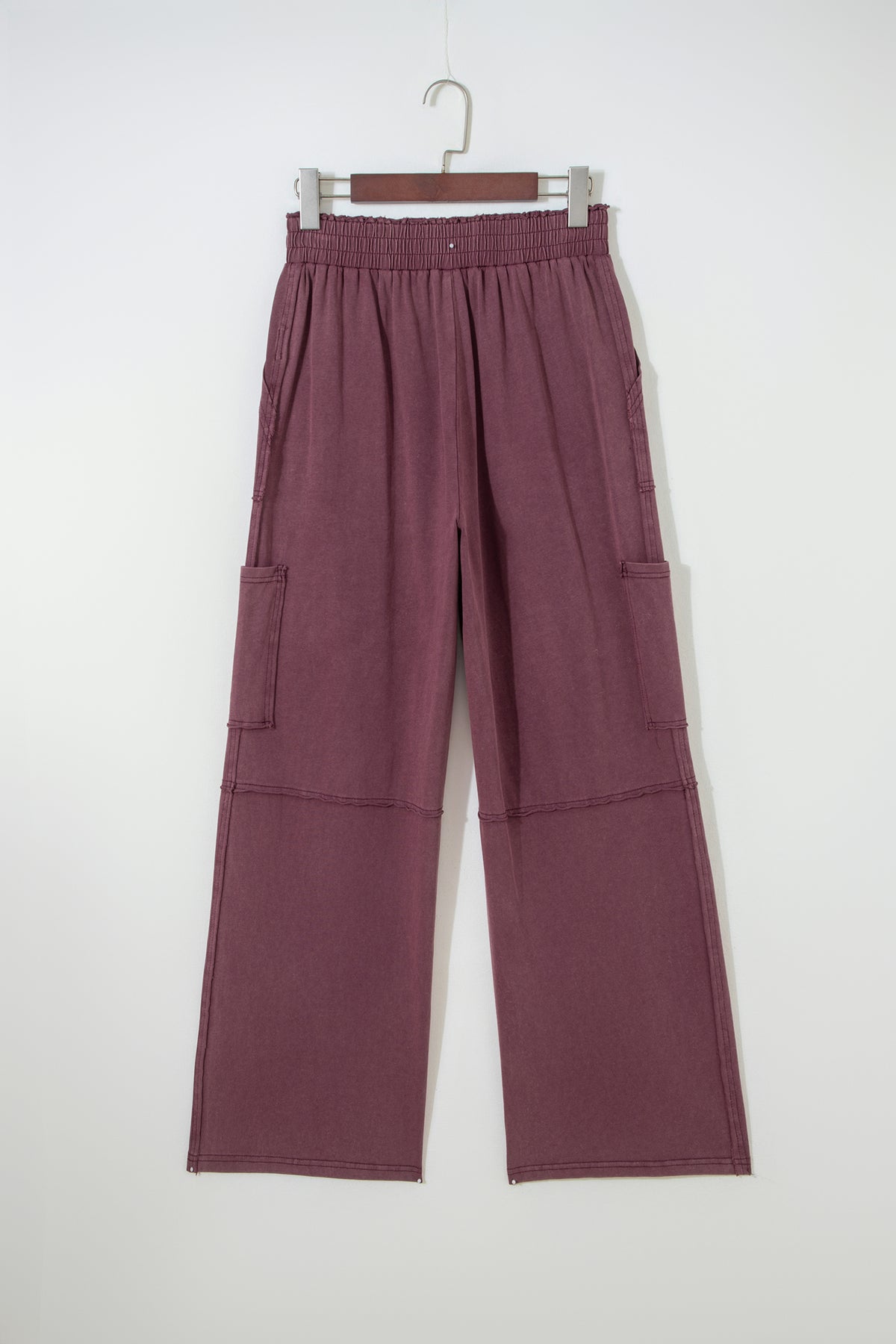 Burgundy Patch Sweatpants