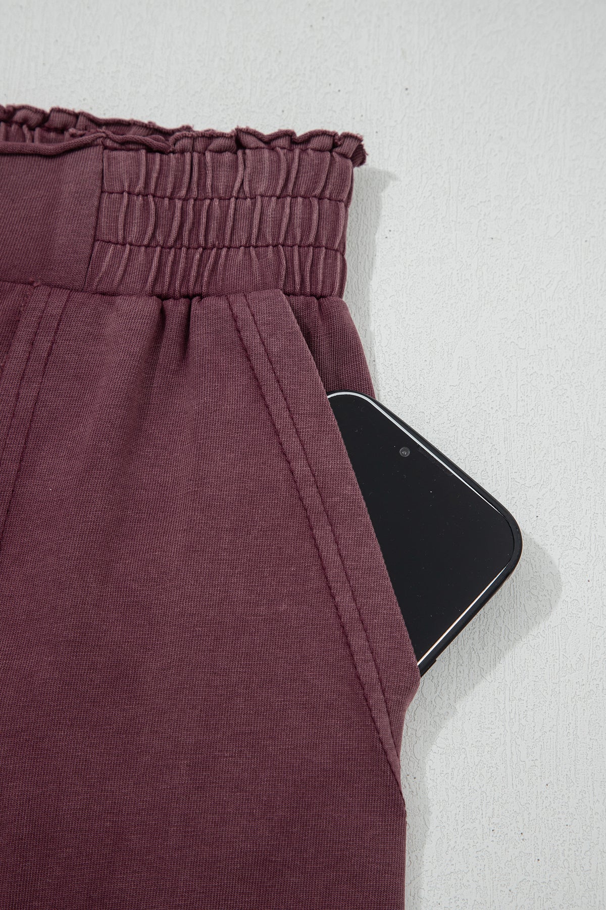 Burgundy Patch Sweatpants