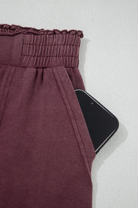 Burgundy Patch Sweatpants