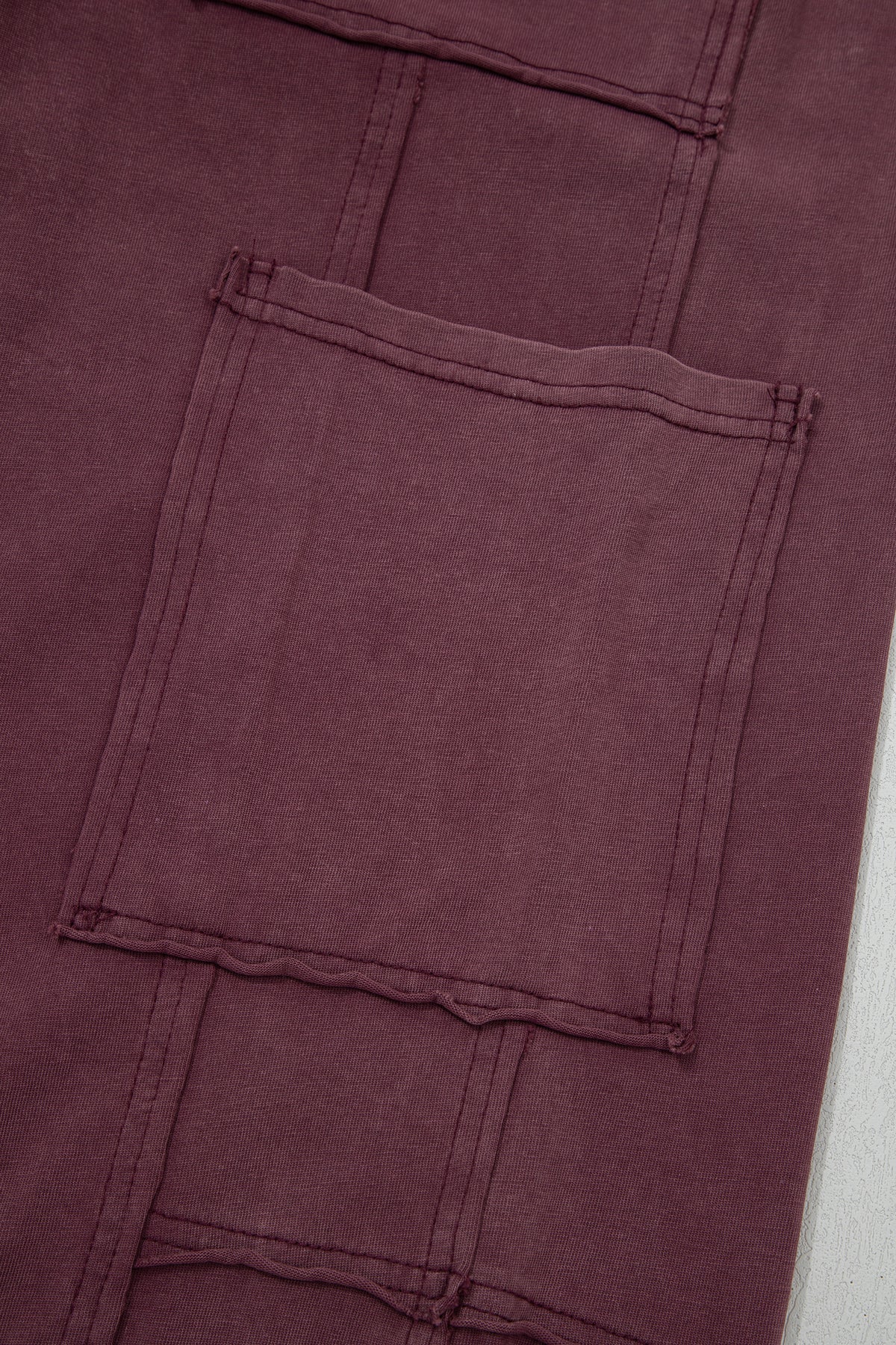Burgundy Patch Sweatpants