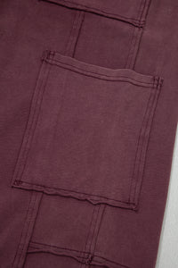 Burgundy Patch Sweatpants