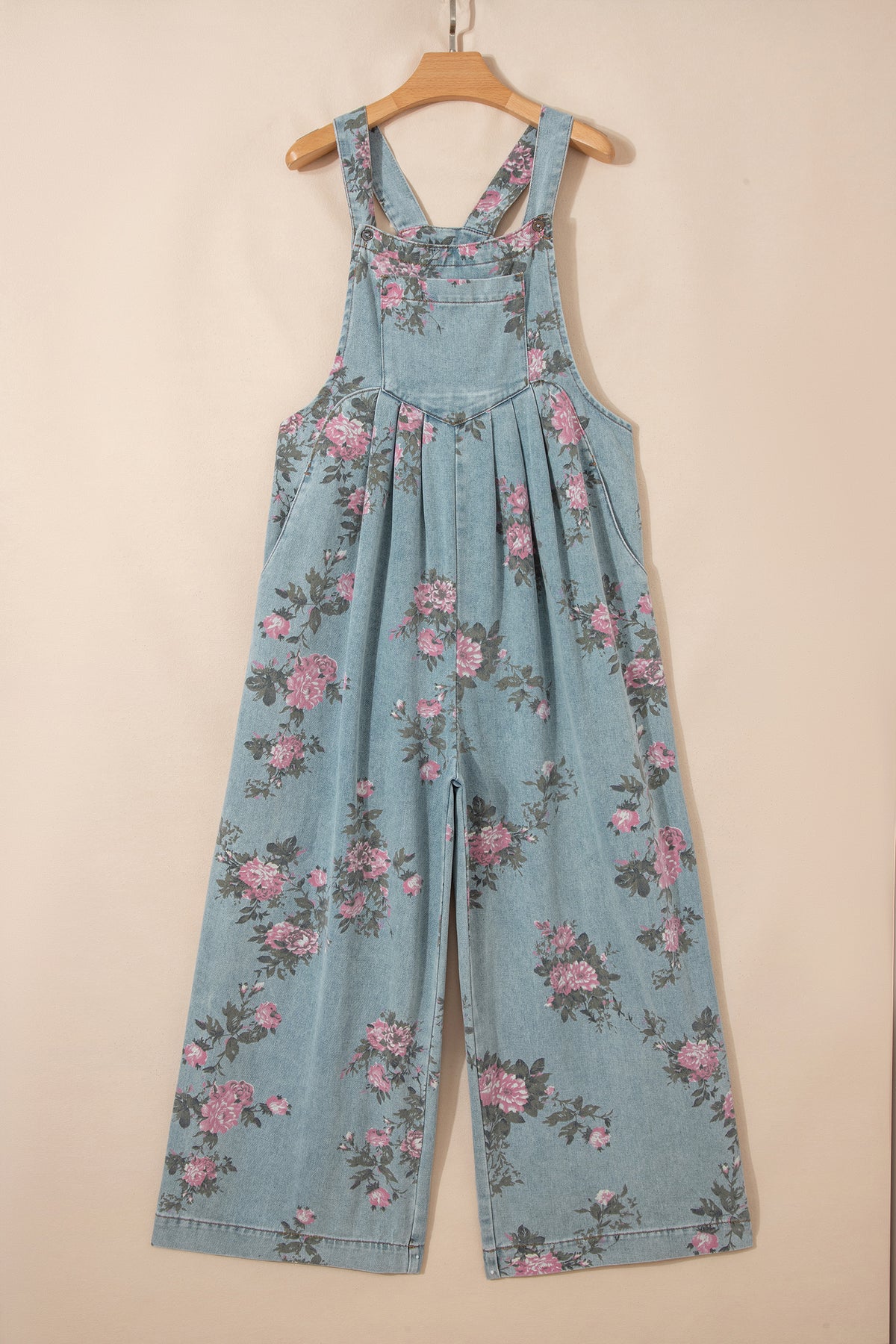 Petals & Denim Jumpsuit