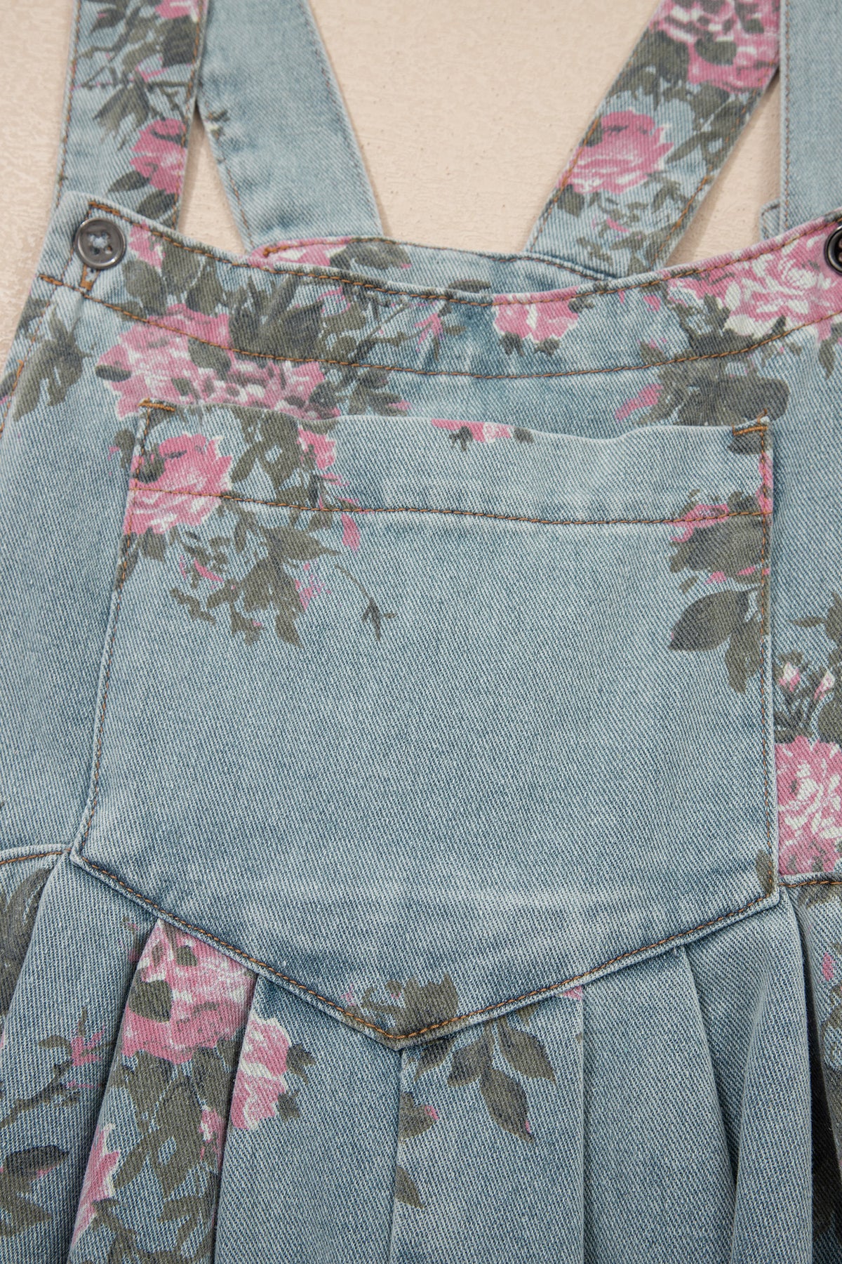 Petals & Denim Jumpsuit