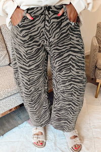 Zebra Barrel Jeans