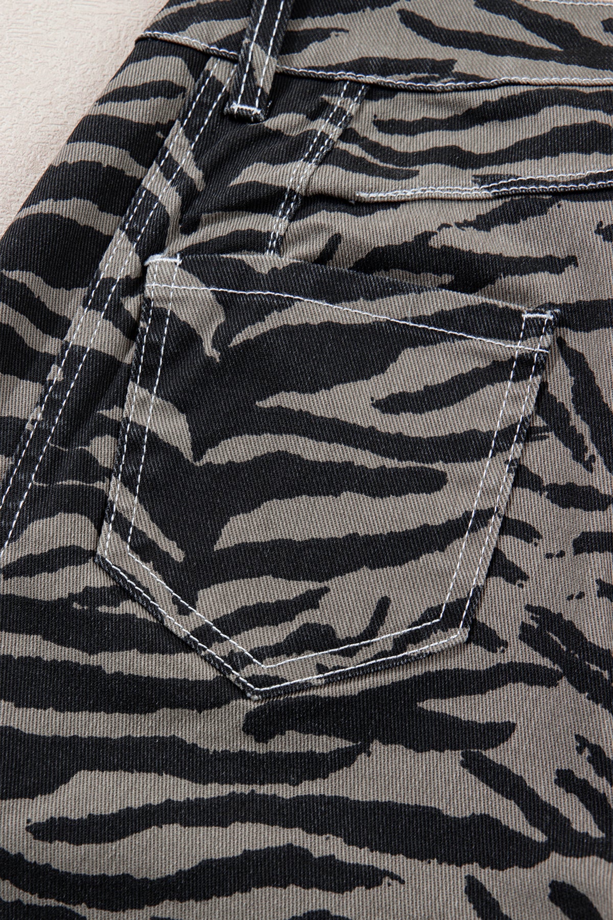 Zebra Barrel Jeans