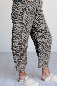 Zebra Barrel Jeans
