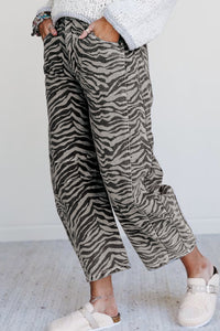 Zebra Barrel Jeans