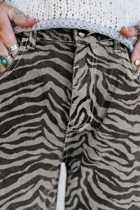 Zebra Barrel Jeans