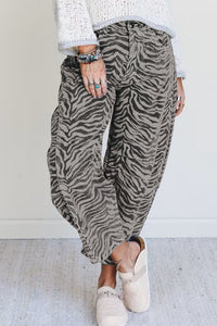 Zebra Barrel Jeans
